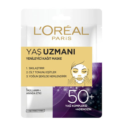 Loreal Age Expert 50+ Yenileyici Kağıt Maske - 1