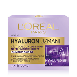 Loreal Paris - L'Oreal Paris Hyaluron Uzmanı Cilt Dolgunlaştıran Nemlendirici Gündüz Krem Gkf 20 50 ml