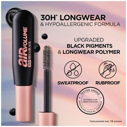 L'oreal Paris Air Mega Volume Maskara Black - Thumbnail