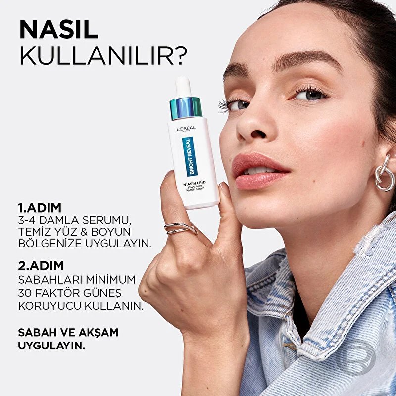 Loreal Paris Bright Reveal Koyu Leke Karşıtı Serum %10 Niasinamid 30 ml - Thumbnail