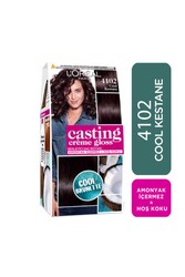 L'Oréal Paris Casting Crème Gloss Saç Boyası 4102 Cool Kestane - 1