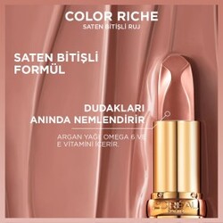 Loreal Paris Color Riche Nude Intense Lipstcik Ruj 520 Nude Defiant - Thumbnail