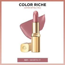 Loreal Paris Color Riche Saten Bitişli Ruj - 601 Worth It - 1