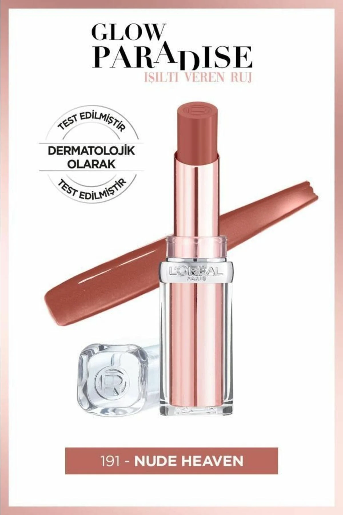Loreal Paris Glow Paradise 191 Nude Heaven Lipstick - 3