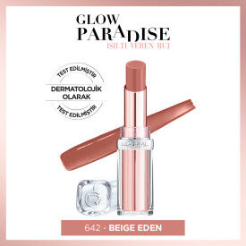 Loreal Paris Glow Paradise Balm-in-Lipstick - Işıltı Veren Ruj 642 Beige Eden - 1