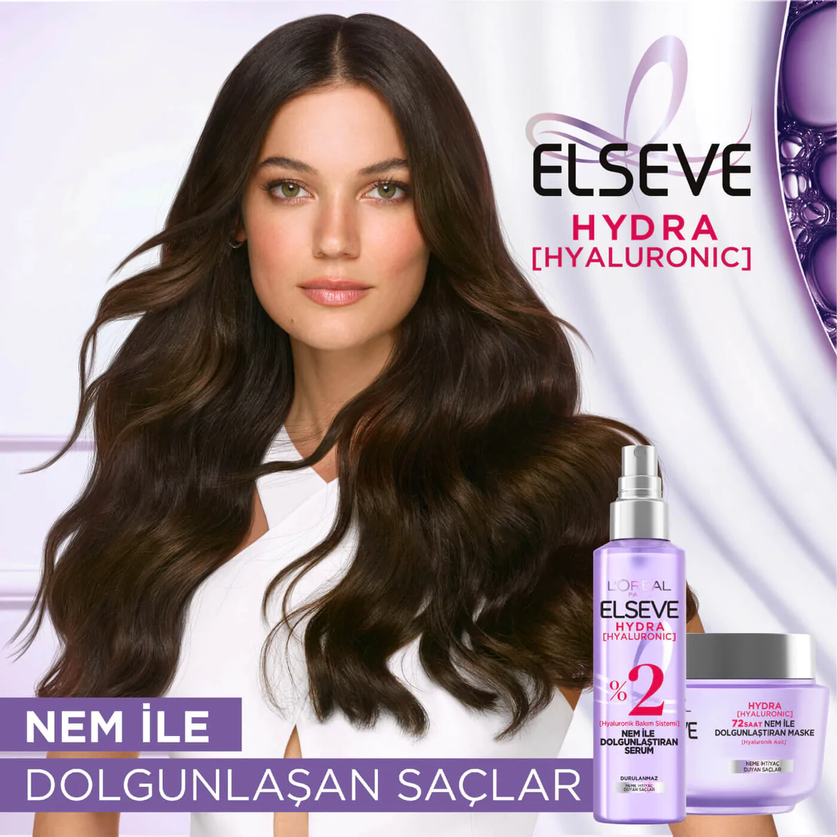 Loreal Paris Elseve Hydra Hyaluronic Nem Dolduran Saç Maske 300 ml - 3