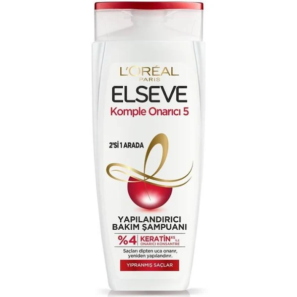Elseve - Elseve Komple Onarıcı Yapılandırıcı 2 in 1 Bakım Şampuanı 450 ml
