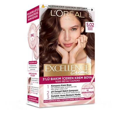 Loreal Paris Excellence Creme Saç Boyası 5.02 Bronz Kahve - Excellence