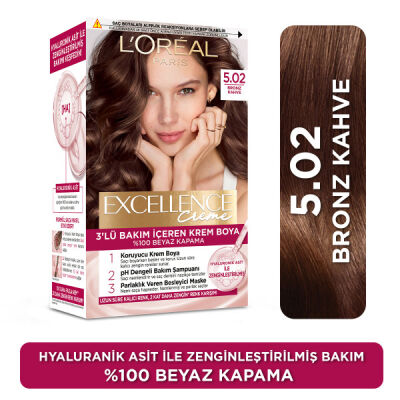 Loreal Paris Excellence Creme Saç Boyası 5.02 Bronz Kahve - 1