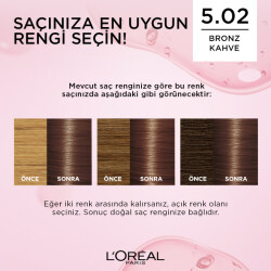 Loreal Paris Excellence Creme Saç Boyası 5.02 Bronz Kahve - 3