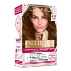 Loreal Paris Excellence Creme Saç Boyası 4.54 Koyu Kızıl Kahve - Excellence