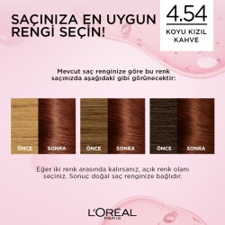 Loreal Paris Excellence Creme Saç Boyası 4.54 Koyu Kızıl Kahve - 2