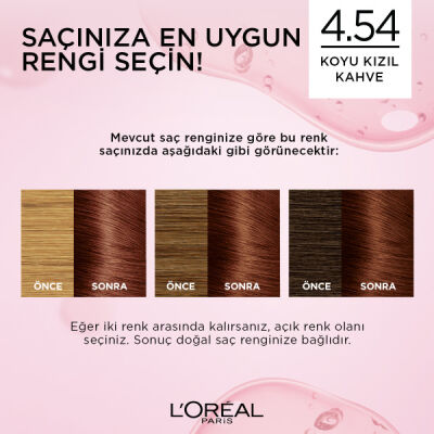 Loreal Paris Excellence Creme Saç Boyası 4.54 Koyu Kızıl Kahve - 2