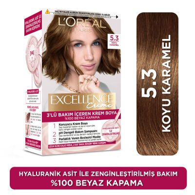 Loreal Paris Excellence Creme Saç Boyası 5.3 Koyu Karamel - 1