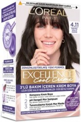 Loreal Paris Excellence Cool Creme Saç Boyası 4.11 Ekstra Küllü Kahve - Excellence