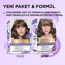 Loreal Paris Excellence Cool Creme Saç Boyası 6.11 Ekstra Küllü Koyu Kumral - 2
