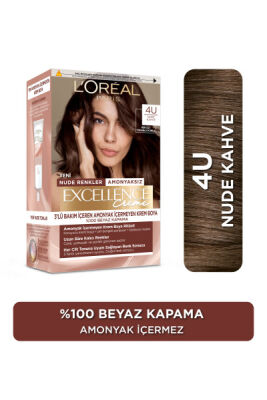 L’Oréal Paris Excellence Creme Saç Boyası 4U Nude Kahve - 1