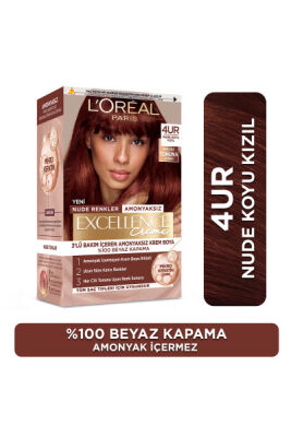 Loreal Paris Excellence Creme Saç Boyası 4UR Nude Koyu Kızıl - 1