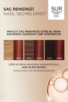 Loreal Paris Excellence Creme Saç Boyası 5UR Nude Kızıl - 2