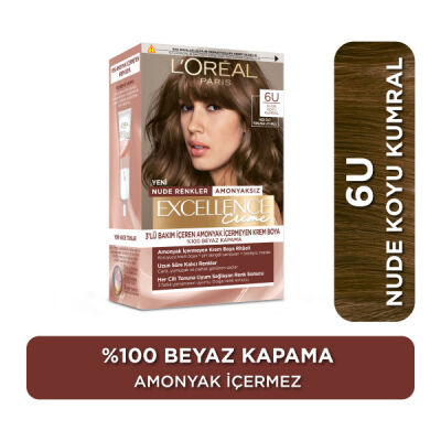 L’Oréal Paris Excellence Creme Saç Boyası 6U Nude Koyu Kumral - 1