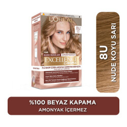 L’Oréal Paris Excellence Creme Saç Boyası 8U Nude Koyu Sarı - Excellence