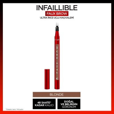 Loreal Paris Infaillible Faux Brow Ultra İnce Uçlu Kaş Kalemi - Blonde - 2