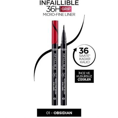 Loreal Paris Infaillible Grip 36 H Micro Fine Brush Eyeliner 01 Obsidian Black