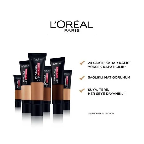 Loreal Infaillible 24H Matte Cover Fondöten 130 - Thumbnail