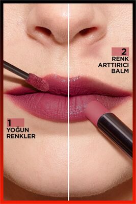 L'Oréal Paris Infaillible 2-Step 24 Saat Kalıcı Likit Ruj & Balm - 213 Toujours Teaberry - 6