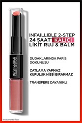 L'Oréal Paris Infaillible 2-Step 24 Saat Kalıcı Likit Ruj & Balm - 312 Incessant Russet - 5