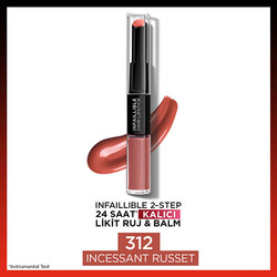 Loreal Paris Infaillible 24 HR Lipstick Ruj 312 Incessant Russet - Thumbnail