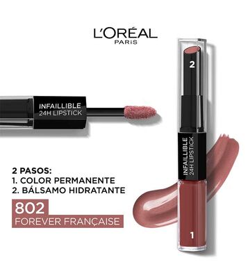 L'Oréal Infaillable Lipstick 802 Forever Francaise - 2