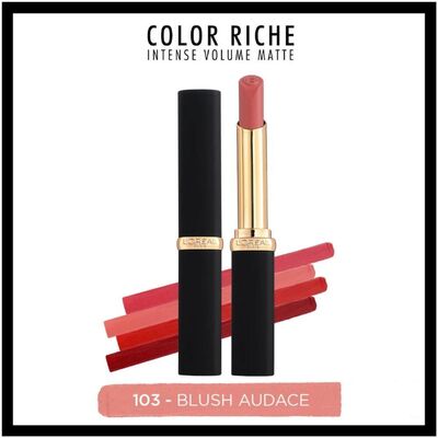 Loreal Paris Intense Volume Matte Lipstick Ruj 103 Blush Audace - 2