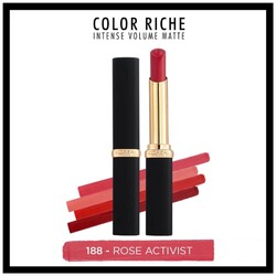Loreal Paris Intense Volume Matte Lipstick Ruj 188 Rose Activist - 2