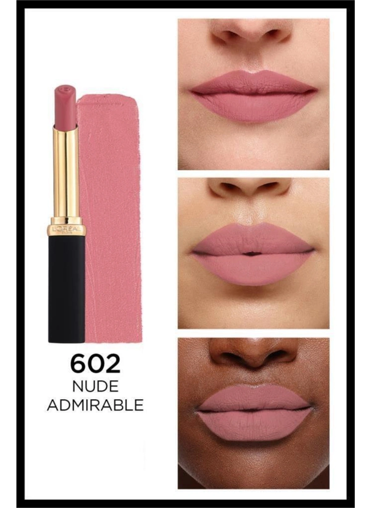 Loreal Paris Intense Volume Matte Lipstick Ruj 602 Nude Admirable - Thumbnail
