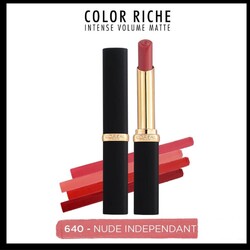 Loreal Paris Intense Volume Matte Lipstick Ruj 640 Nude Independant - Thumbnail