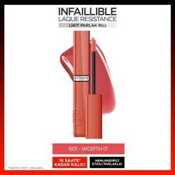 Loreal Paris Infaillible Laque Resistance Likit Parlak Ruj - 601 Worth It - 2