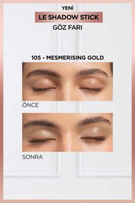 Loreal Paris Le Shadow Stick Göz Farı - 105 Mesmerizing Gold - 3