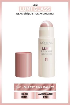 Loreal Paris Lumi Glass Islak Bitişli Stick Aydınlatıcı - 620 Glassy Pink Ballet - 2