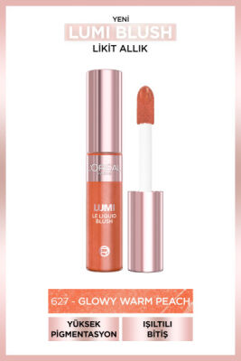 Loreal Paris Lumi Blush Likit Allık - 627 Glowy Warm Peach - 2