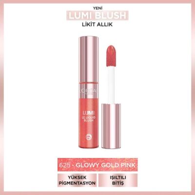Loreal Paris Lumi Blush Likit Allık - 625 Glowy Gold Pink - 2