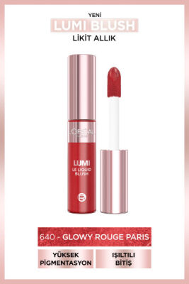 Loreal Paris Lumi Blush Likit Allık - 640 Glowy Rouge - 2