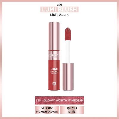 Loreal Paris Lumi Blush Likit Allık - 635 Glowy Worth It Medium - 2