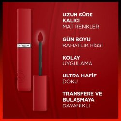 Loreal Paris Infaillible Matte Resistance Likit Mat Ruj - 420 Le Rouge Paris - 4