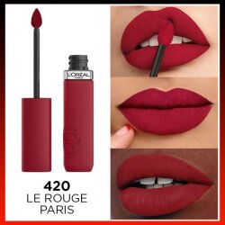 Loreal Paris Infaillible Matte Resistance Likit Mat Ruj - 420 Le Rouge Paris - 3