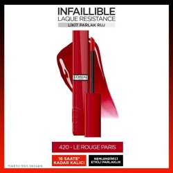 Loreal Paris Infaillible Laque Resistance Likit Parlak Ruj - 420 Rouge Paris - 2