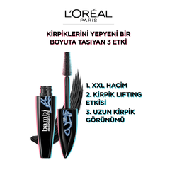 Loreal Paris Bambi Eyes Oversized Eye Black Maskara - Thumbnail