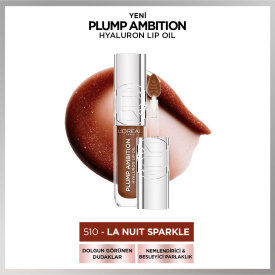 Loreal Paris Plump Ambition Hyaluron Nemlendirici Dudak Parlatıcısı - 510 La Nuit Sparkle - 1