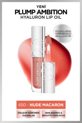Loreal Paris Plump Ambition Hyaluron Nemlendirici Dudak Parlatıcısı - 650 Nude Macaron - 2