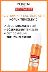 Loreal Paris Revitalift Clinical [C vitamini + Salisilik Asit] Gözenek Karşıtı, Aydınlatıcı Temizleme Jeli 150 ml - Thumbnail